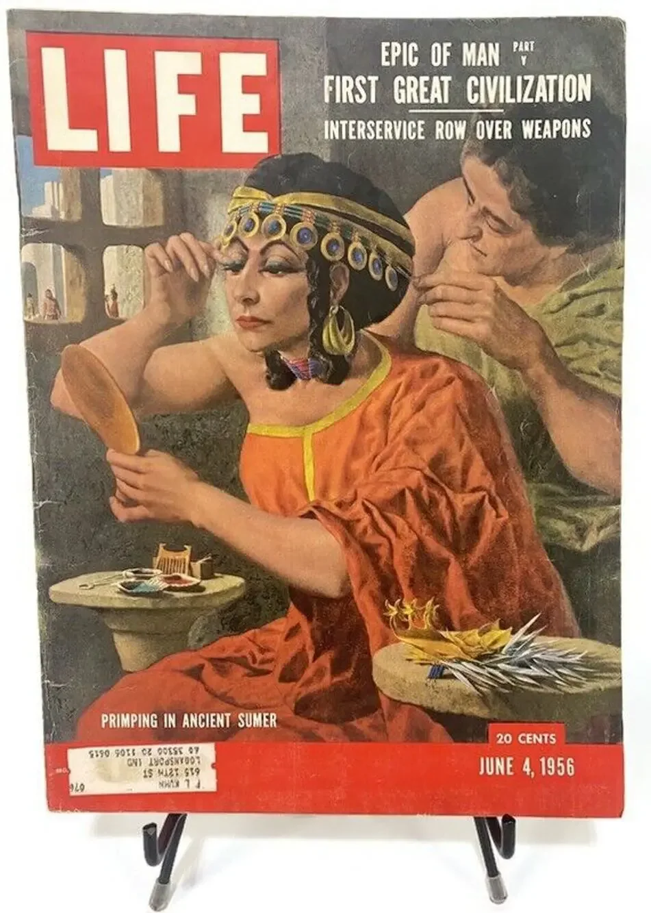 LIFE Magazine June 4 1956 Epic of Man Ancient Civilization Primping Vintage
